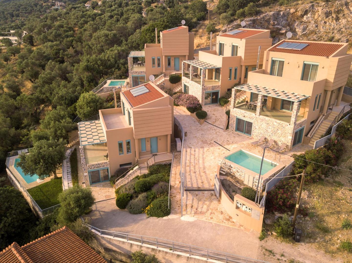 Ouzo Panoramic Houses 2, With Private Pool Plomari Exterior photo